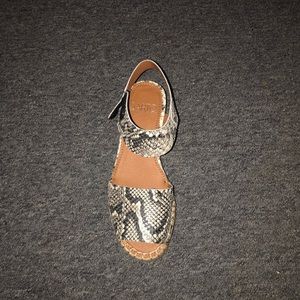 Franco Sarto Snakeskin Sandals